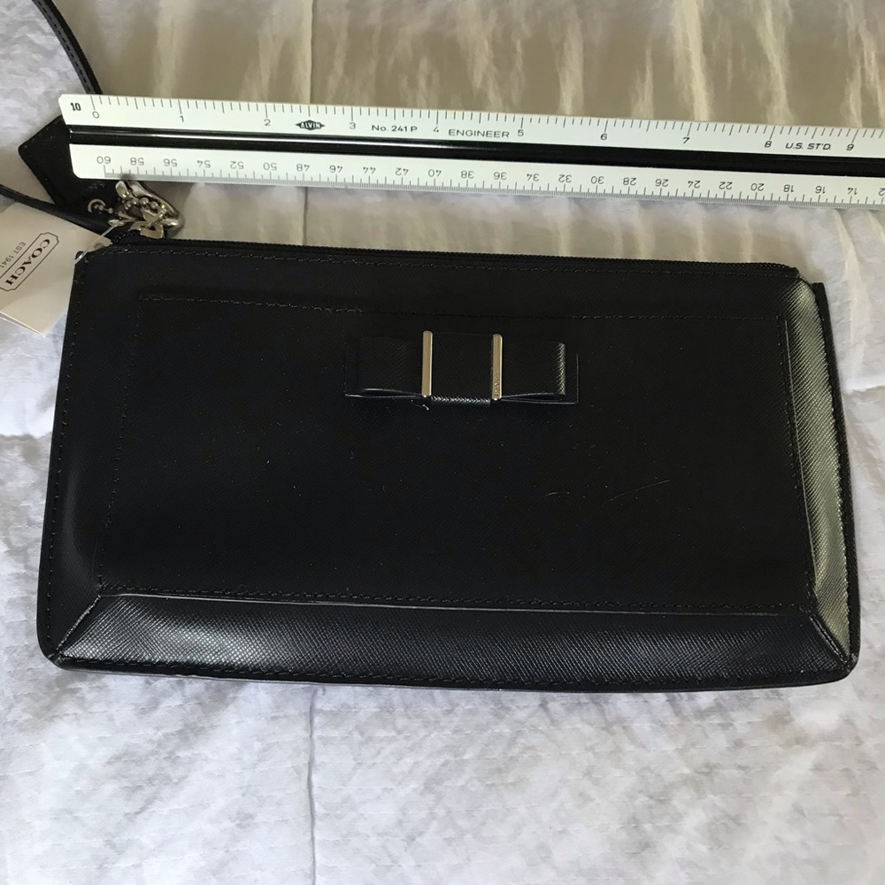 Coach Black Wristlet/bag NWT